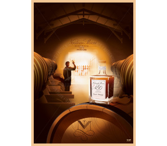 Affiche DOZ La Rochelle - Cognac Normandin-Mercier  - Paradis