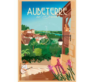 Affiche DOZ - Aubeterre-sur-Dronne - le balcon