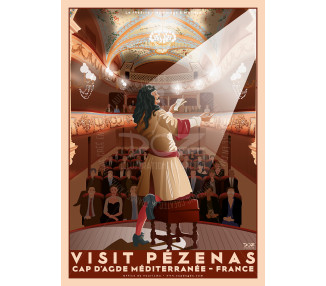 Affiche DOZ Pézenas - Molière