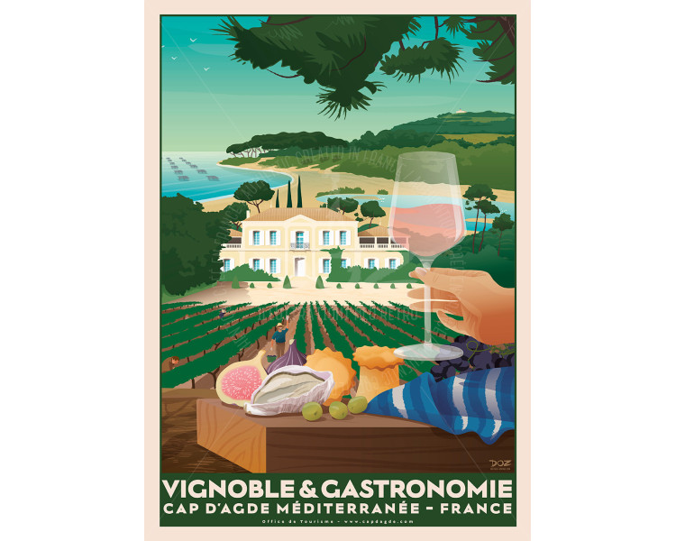 Poster DOZ Cap d'Agde - Gastronomy Poster DOZ Cap d'Agde - Gastronomy