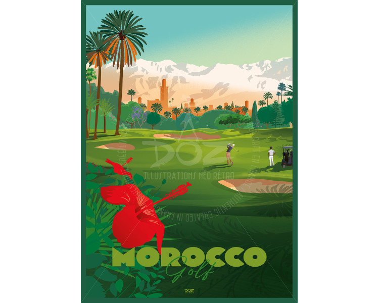 Affiche DOZ - MAROC - Golf Affiche DOZ - MAROC - Golf