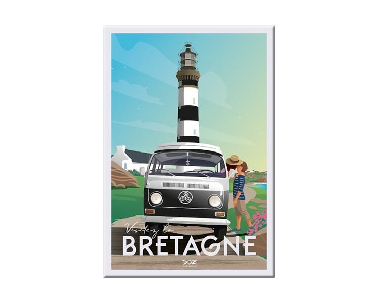 Magnet - Bretagne - Combi et phare Magnet - Bretagne - Combi et phare