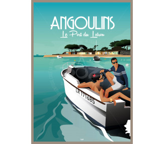 Affiche DOZ Angoulins sur mer - Le Port du Loiron