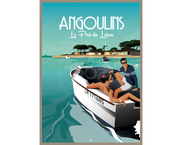 Poster DOZ Angoulins sur mer - Le Port du Loiron Poster DOZ Angoulins sur mer - Le Port du Loiron