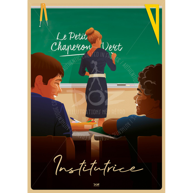 Affiche DOZ - Métier - Institutrice Affiche DOZ - Métier - Institutrice