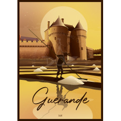 DOZ Poster - Guérande - Salt Marshes and Medieval City